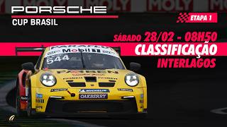 PORSCHE CUP BRASIL AO VIVO - Classificação - INTERLAGOS - Sábado (28/02)