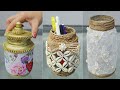 6 Super Easy Organizing and Decorative Craft Ideas from Old Glass Jar !