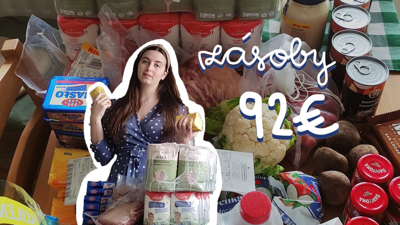 🐞 Veľký nákup zásob v poľskej Biedronke za 92,43€/383,15zł