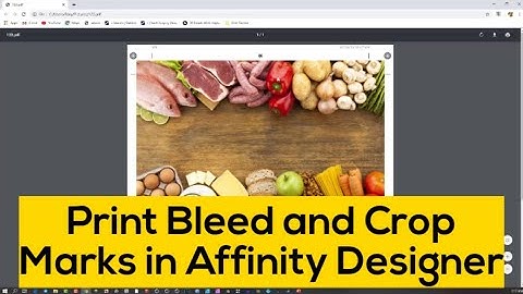 Print Bleed and Crop Marks in Affinity Designer