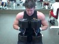 110 lb dumbbell bench press