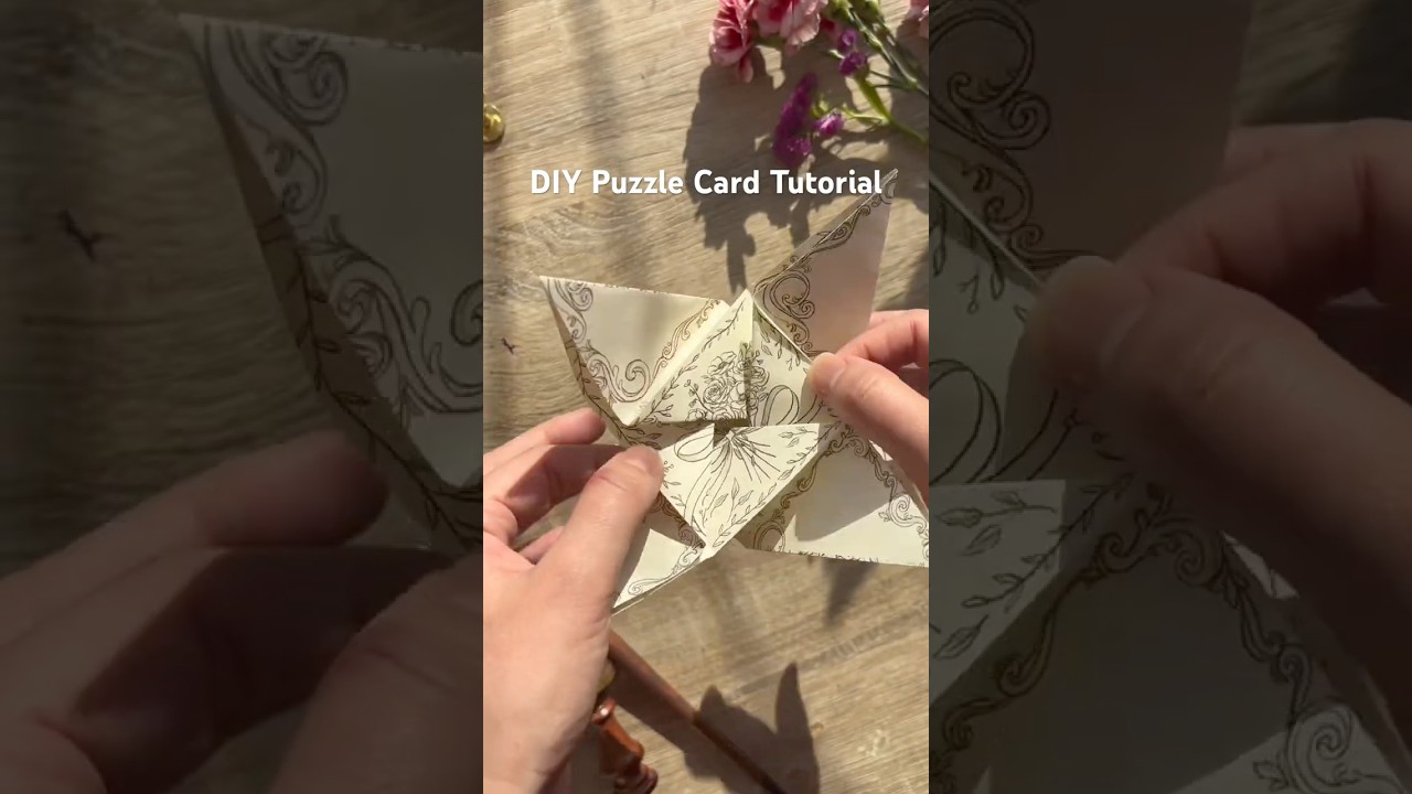 Victorian puzzle letter tutorial! DIY Valentine’s Day card #cardcreations #junkjournal #valentines