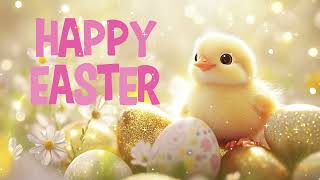 Celebrity Happy Easter Baby Chick in 4K | 10 Hours Vintage Easter Music & Pastel Egg Sparkle Wealth
