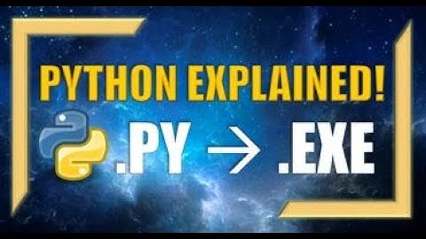 Python: Using PyInstaller (.py to .exe)!