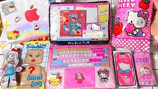 ✨️Paper Diy✨️ Hello Kitty Macbook, Iphone 15, Blind Bags Asmr Unboxing