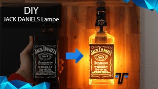 Tutorial JACK DANIELS Lampe selber bauen (DIY bottle lamp) - YouTube