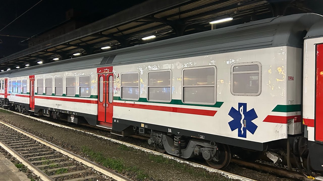 IL TRENO SANITARIO COVID 19 - AREU IN TRASFERIMENTO DA TORINO A BOLOGNA