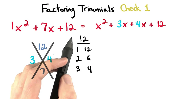 Factoring Check 1 - Visualizing Algebra