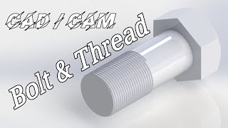 How to make hexagonal Bolt in solidworks & Thread Feature.