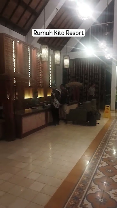 #rumahkitoresort - Suasana di malam hari pada lobby hotel #hoteldijambi
