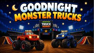 Goodnight Monster Trucks | Relaxing Kids Sleep Music | Bedtime Lullaby