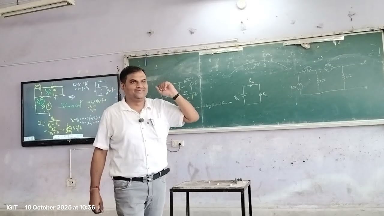 10 October 2025: Thevenin and superposition theorem