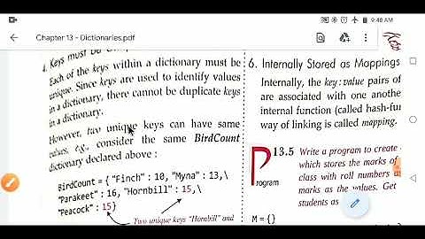 CBSE || CLASS 11 || COMPUTER SCIENCE (083) || CHAPTER 13 || DICTIONARIES VIDEO 3|| Sumita Arora Book