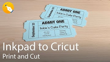 Cricut Design Space & Inkpad - Print and Cut of Inkie