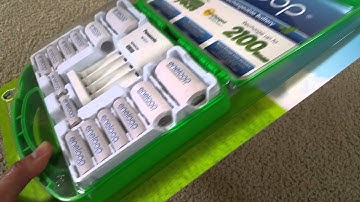 Latest Panasonic Eneloop Rechargeable NiMH Batteries 2100x Unboxing (Japan) 2016