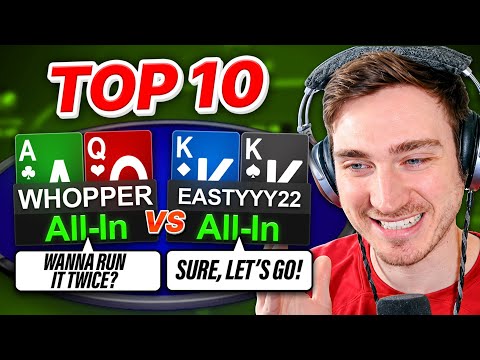 Can Running it Twice SAVE My Poker Career?! | Top 10 Hands Ep. 235