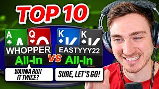 Can Running it Twice SAVE My Poker Career?! | Top 10 Hands Ep. 235
