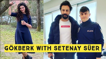 Gökberk demirci with Setenay Süer at Yemin Season 4 Set
