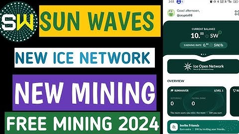 NEW MINING PROJECT 2024 OTP PROBLEM SOLVED SUNWAVES #crypto #ice #new #2024 #free #ice network