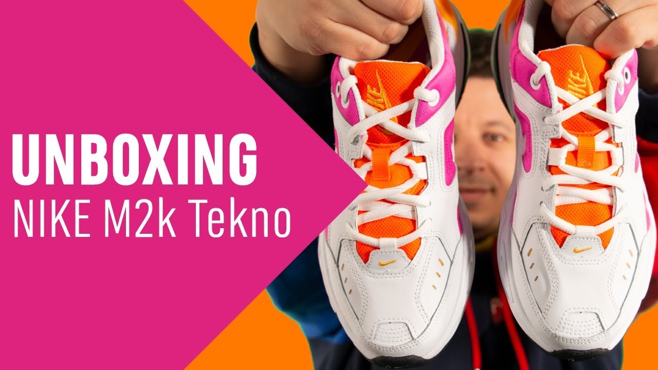 nike tekno pink orange