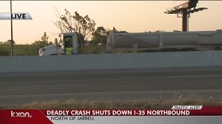 One person dead after multiple car crashes on I-35