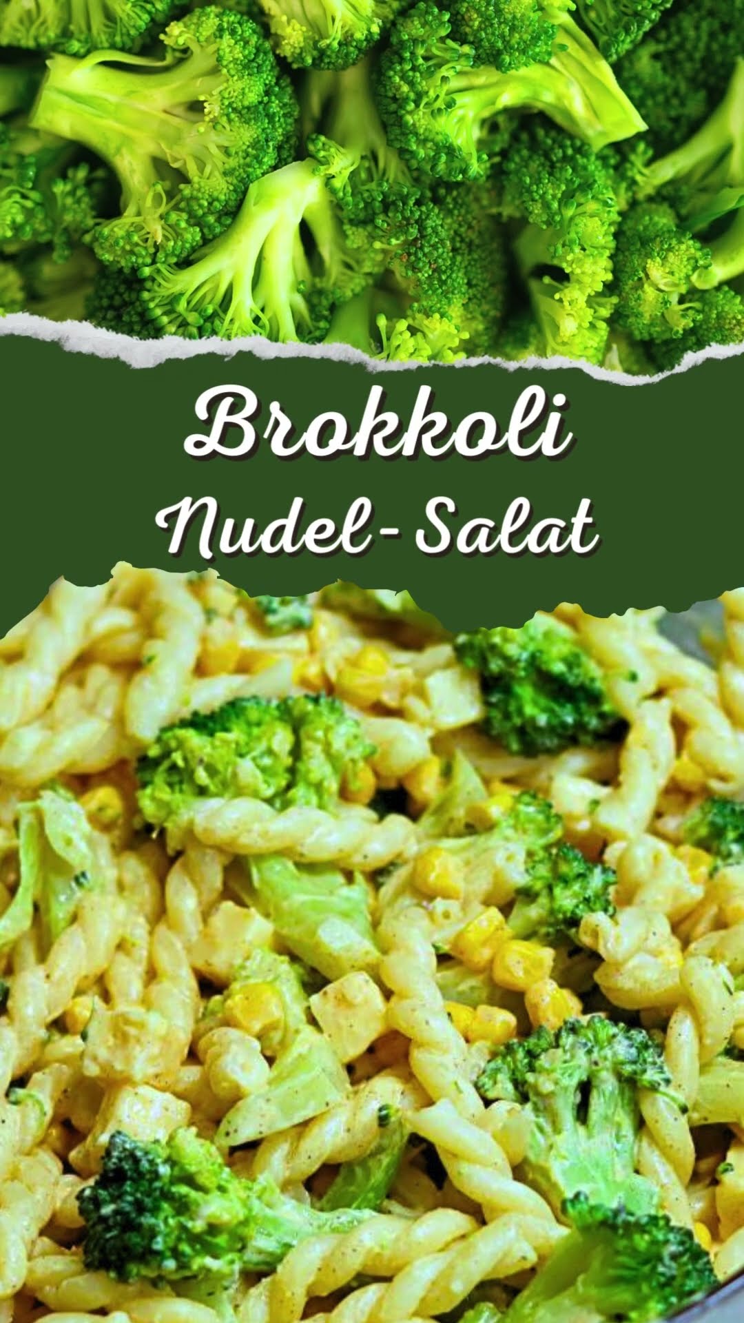 Der perfekte Brokkoli-Nudelsalat mit cremigem Curry-Joghurt-Dressing ...