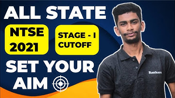 #2- All State NTSE 2020-21 Stage 1 Cut Off | NTSE stage 1 Result | NTSE 2022 Target score
