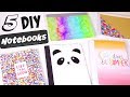 5 DIY NOTEBOOK IDEAS for Back-To-School - School Supplies - How To | SoCraftastic