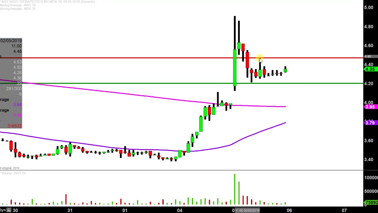 Insys Stock Chart