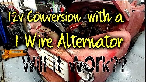 How to do a 12v Conversion on a 1947-1953 Chevy/GMC truck using a 1 wire alternator.