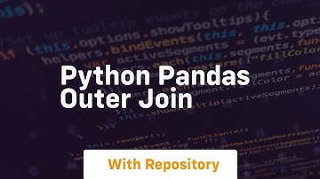 python pandas outer join