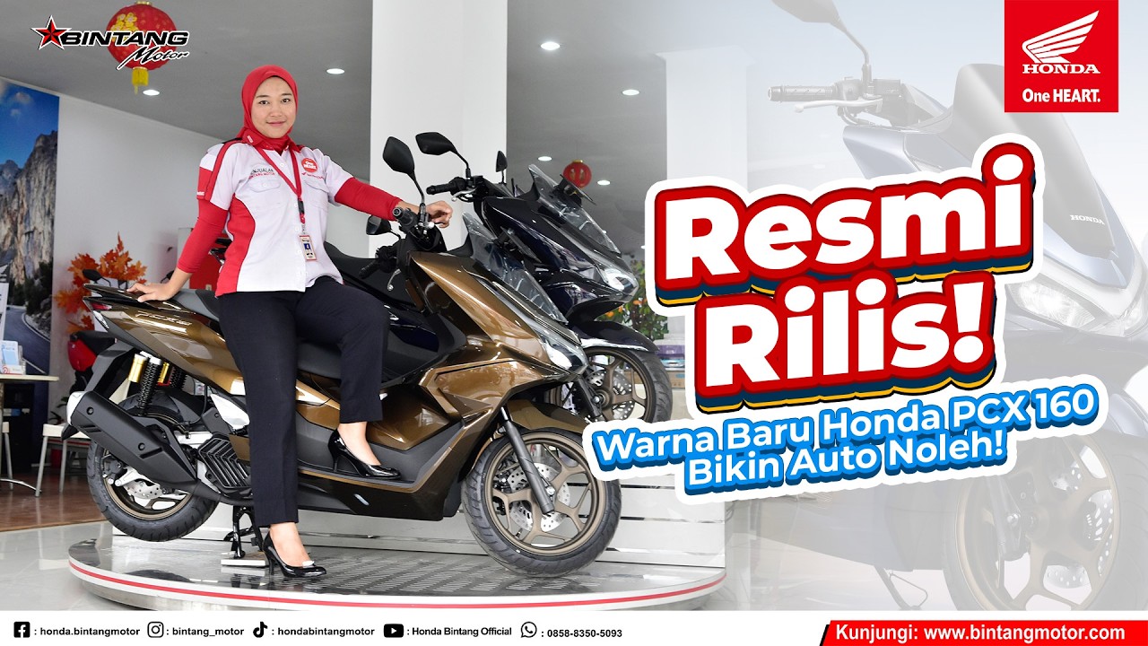 WARNA BARU HONDA PCX 160!! RESMI DIRILIS HONDA!! #bintangmotor #hondapcx160 #pcx160