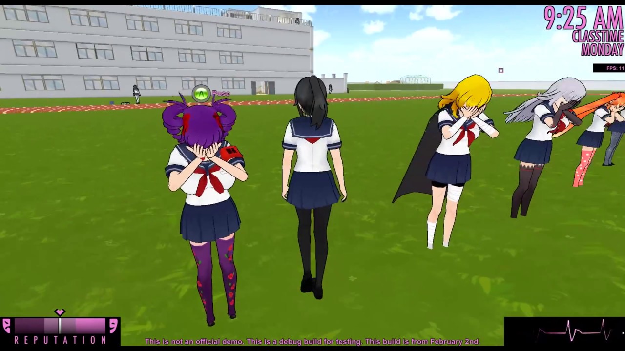 yandere simulator pose mod download