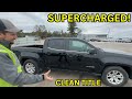 SCAM OR DEAL Clean title truck with supercharger from the auto auction