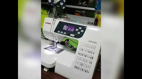 Janome 3160qdc buttonhole demo