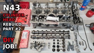 N43 Cylinder Head Rebuild after spun conrod bearings damage - DIY PART #2