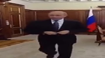 Wide Putin walking but it