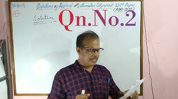 RMO(Regional Mathematics Olympiads):-2019 solutions of the first three questions. Part:- 1