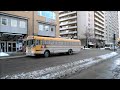 CANADIAN SCHOOL BUSES IN WINTER DRIVING ACTION