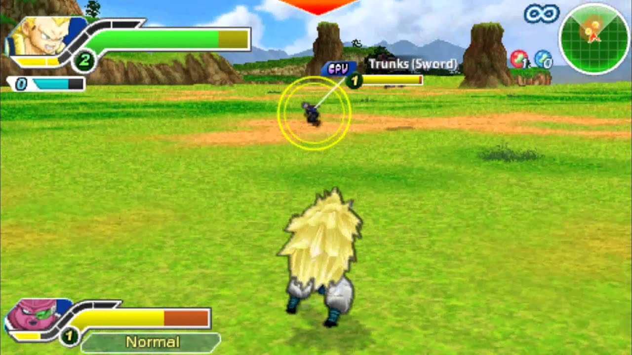 Dragon Ball z tenkaichi tag team psp gameplay (HD) with