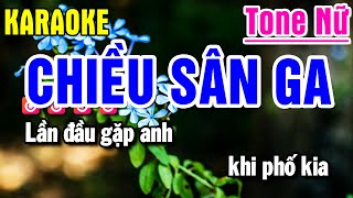 Karaoke Chiều Sân Ga Nhạc Sống Tone Nữ | Yến Như