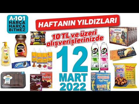 A101 12 MART 2022 KATALOĞU | A101 TEMİZLİK GIDA İNDİRİMLERİ | A101 HAFTA SONU #A101