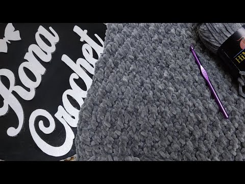 تعليم غرزة كروشية بخيط القطيفه بطانية بيبي شال كوفيه شراشيب  