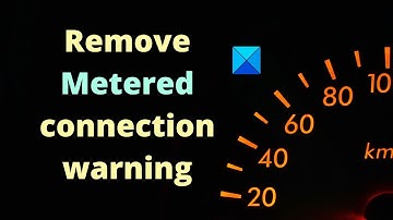 How to remove Metered connection warning in Outlook