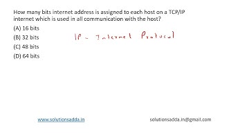ISRO 2015 | CN | TCP/IP | IP ADDRESS | ISRO TEST SERIES | SOLUTIONS ADDA | EXPLAINED BY ISRO AIR-1