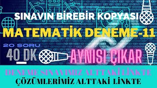 8.SINIF AYNISI ÇIKAR MATEMATİK DENEMESİ-11