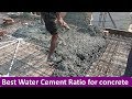 Best Water Cement Ratio for concrete (कंक्रीट के लिए सबसे अच्छा पानी सीमेंट अनुपात)