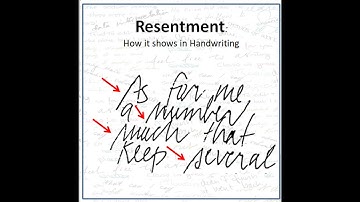 Resentment & how it shows in Handwriting (Graphology) #shorts