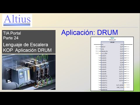 Altius 24 TIA Portal KOP Aplicación con bloque Drum