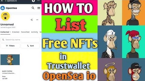 How to List Free NFT on OpenSea.io in Trustwallet Without any fee | Airdrop Daily
